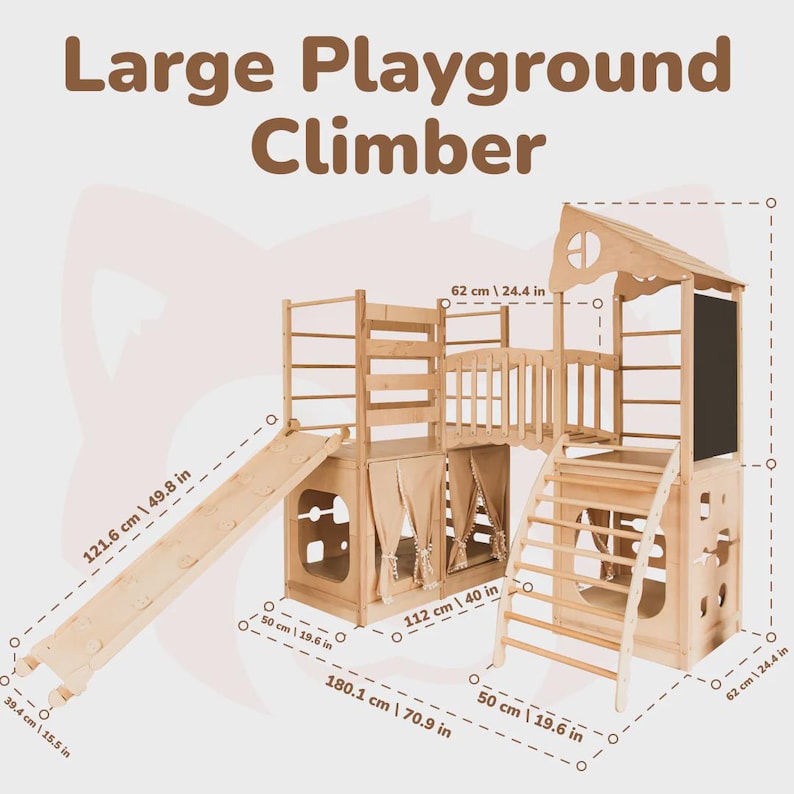 Morning Light indoor playhouse shown from an alternate front angle.