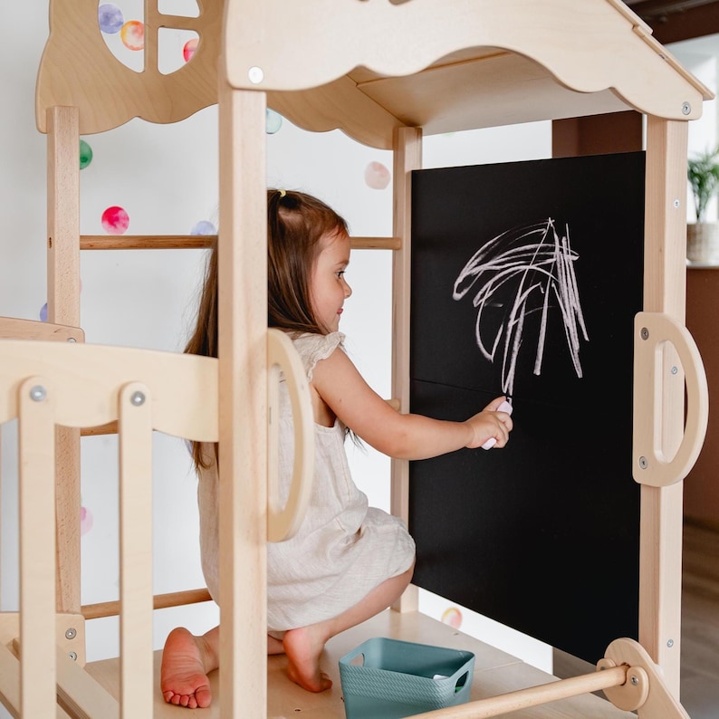 Morning Light wooden playhouse displayed for indoor imaginative play.