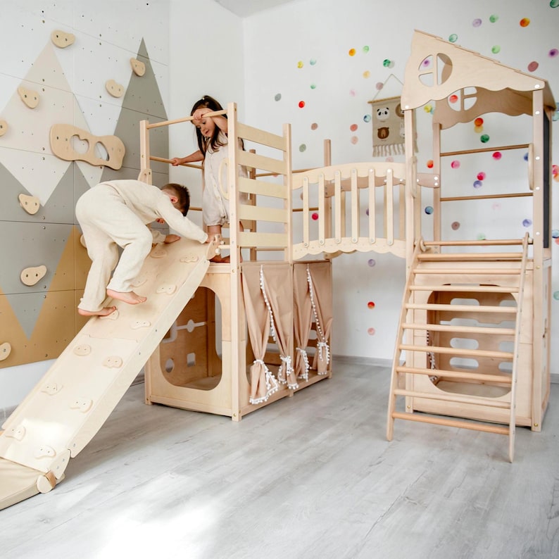 Large Montessori Indoor Playhouse shown with play-focused details.